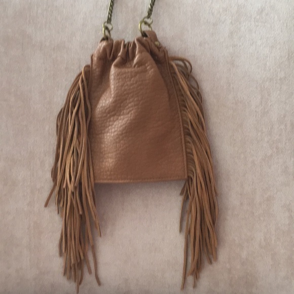 Target Handbags - Cute brown fringe bag from Target